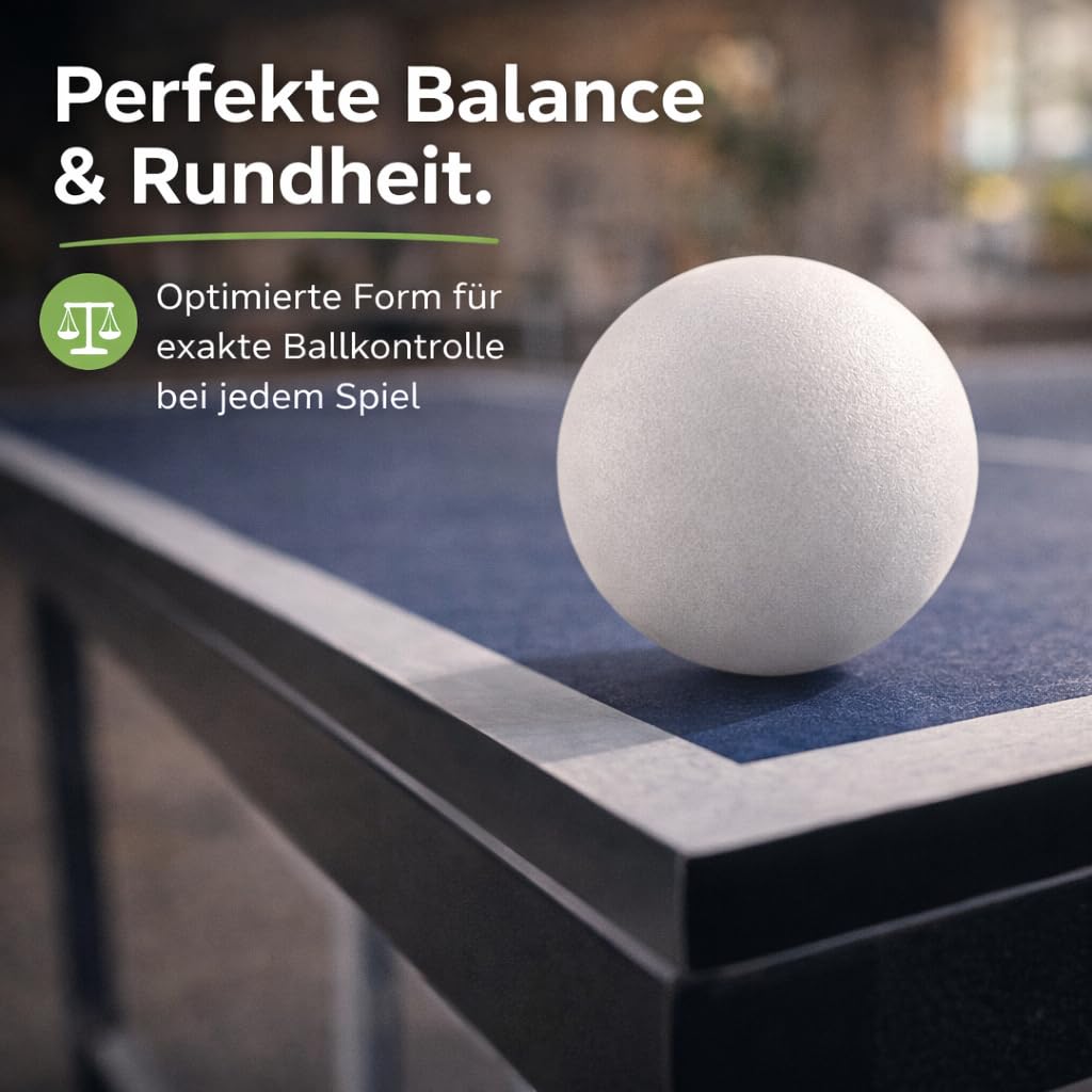 Pelotas de Ping-Pong TK Gruppe Timo Klingler 40 mm Blancas para Tenis de Mesa
