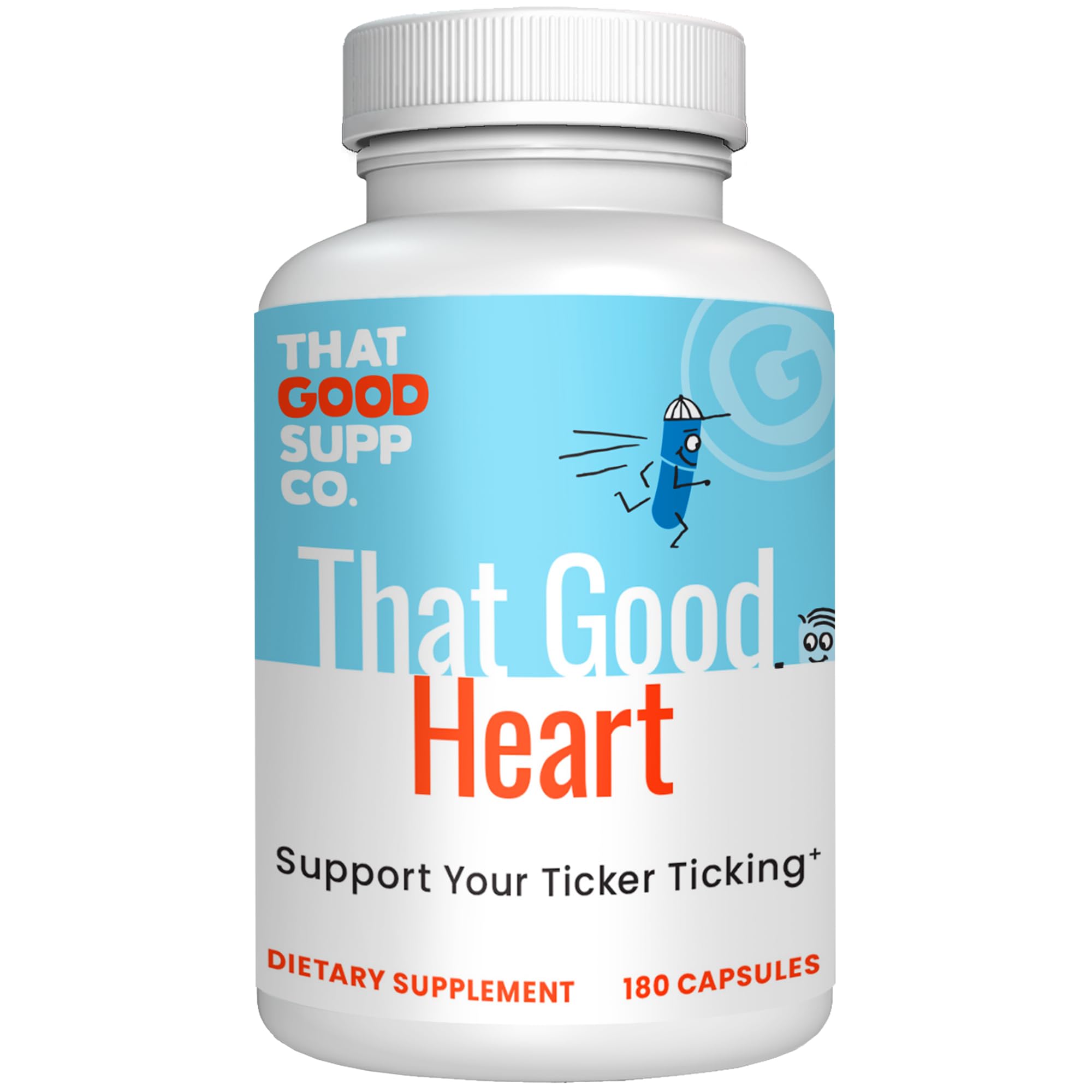 That Good Supp Co - That Good Heart CoQ10 Nutritional Supplement for Men & Women - Supports General Health & Blood Circulation - Made in USA