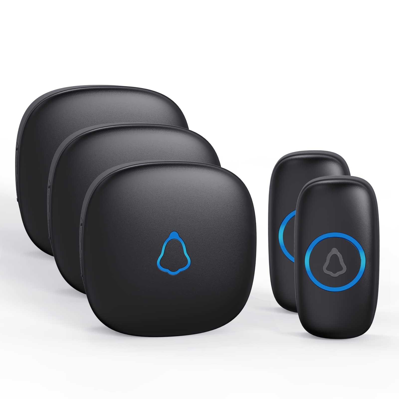 Wireless Doorbell Battery Operated Remote Button Transmitter+Plug In Receiver EB