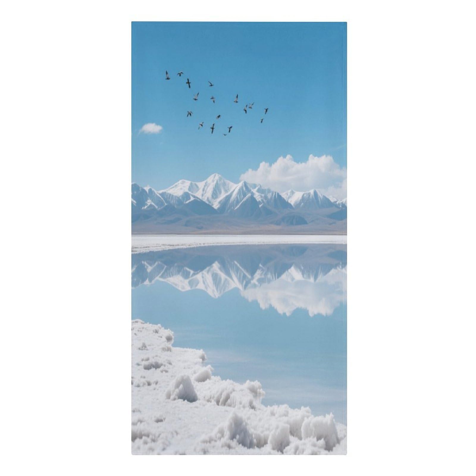 Fekiloot Men's Style Highland Salt Lakes Large Beach Towel, Travel Towel For Adults Wo, Pool Towels For Beach, Camping, Swim Pool, Gym, Sports& Yoga 61.4"X30.3"