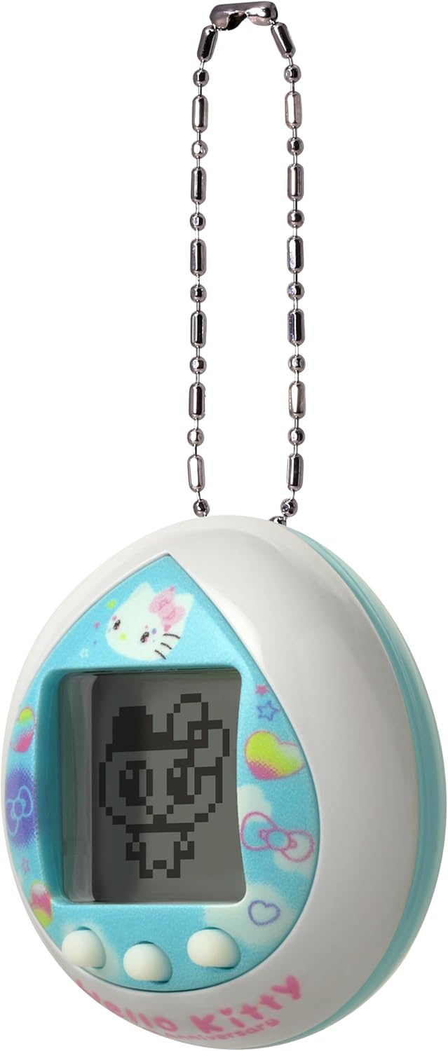 TAMAGOTCHI Bandai Hello Kitty (Blue) 50th Anniversary Special Edition (90166) | Collectible Virtual Pet | Theme Games, Exclusive Accessories and Memorial Design, 90167