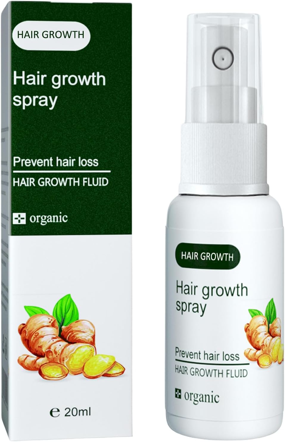Hair Regrowth Spray, Ginger Hair Growth Serum, Hair Loss Treatment For Men & Women, Natural Ingredients Hair Regrowth Treatment For Rapid Hair Grwoth, Repair Hair Follicles (1)