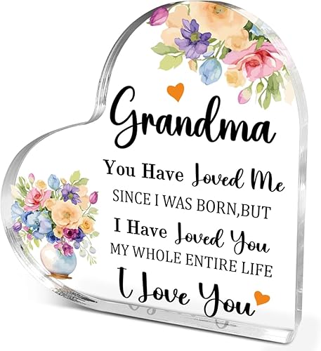 Regalos para abuela de nietos, regalos de agradecimiento para abuela, Día de la Madre, cumpleaños, Navidad, ideas únicas de regalo para abuela,