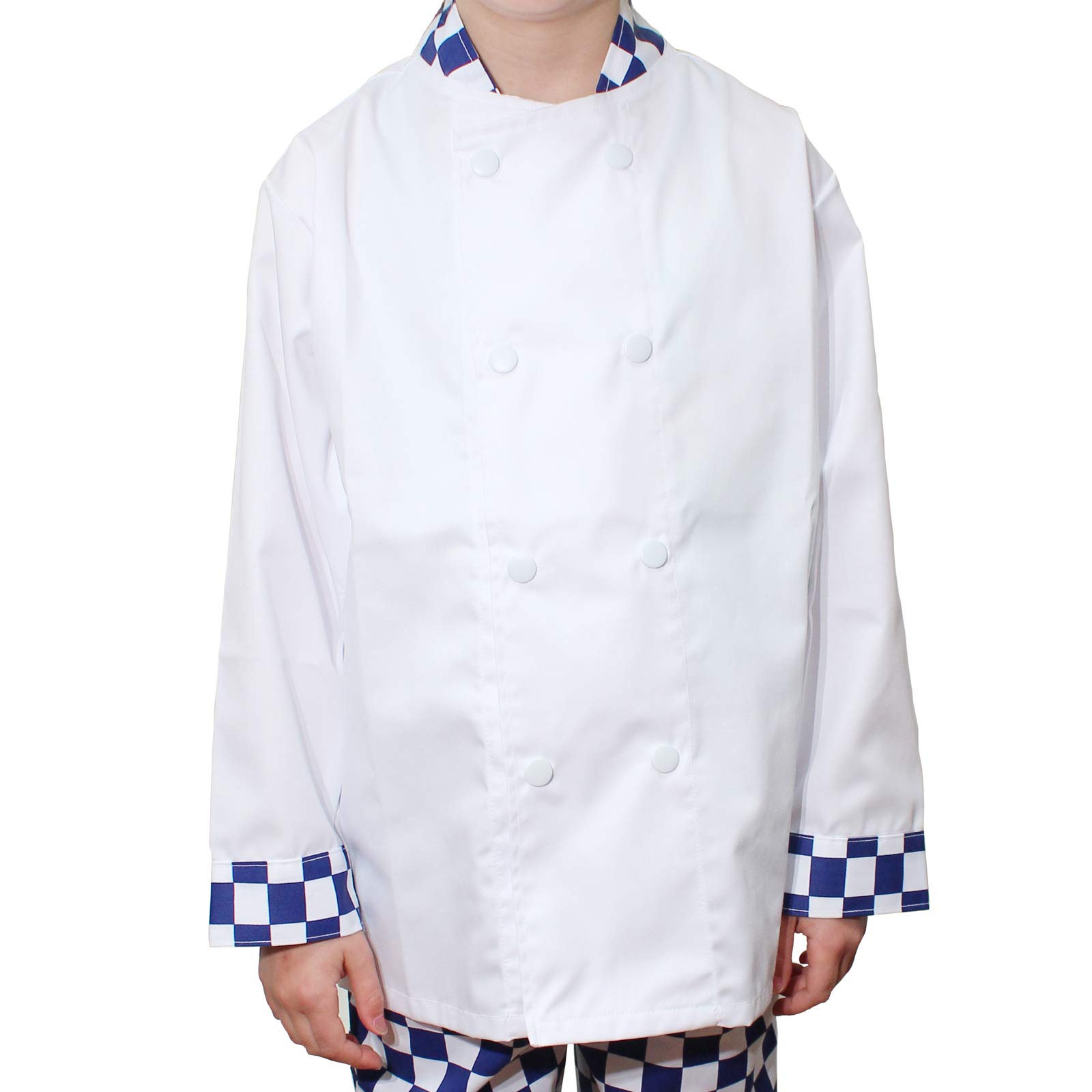 Cookify Blue Chef Cuff Children's Chef Jackets Kithchen Cooking Fun In Various Sizes And Colours (5-7Yrs, )