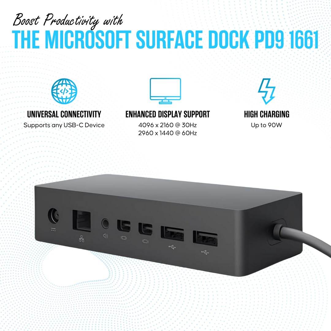 Microsoft  Surface Dock ドックPD9-00009 未使用 Amazon.com: Microsoft Surface Dock (Pd9-00003),Black