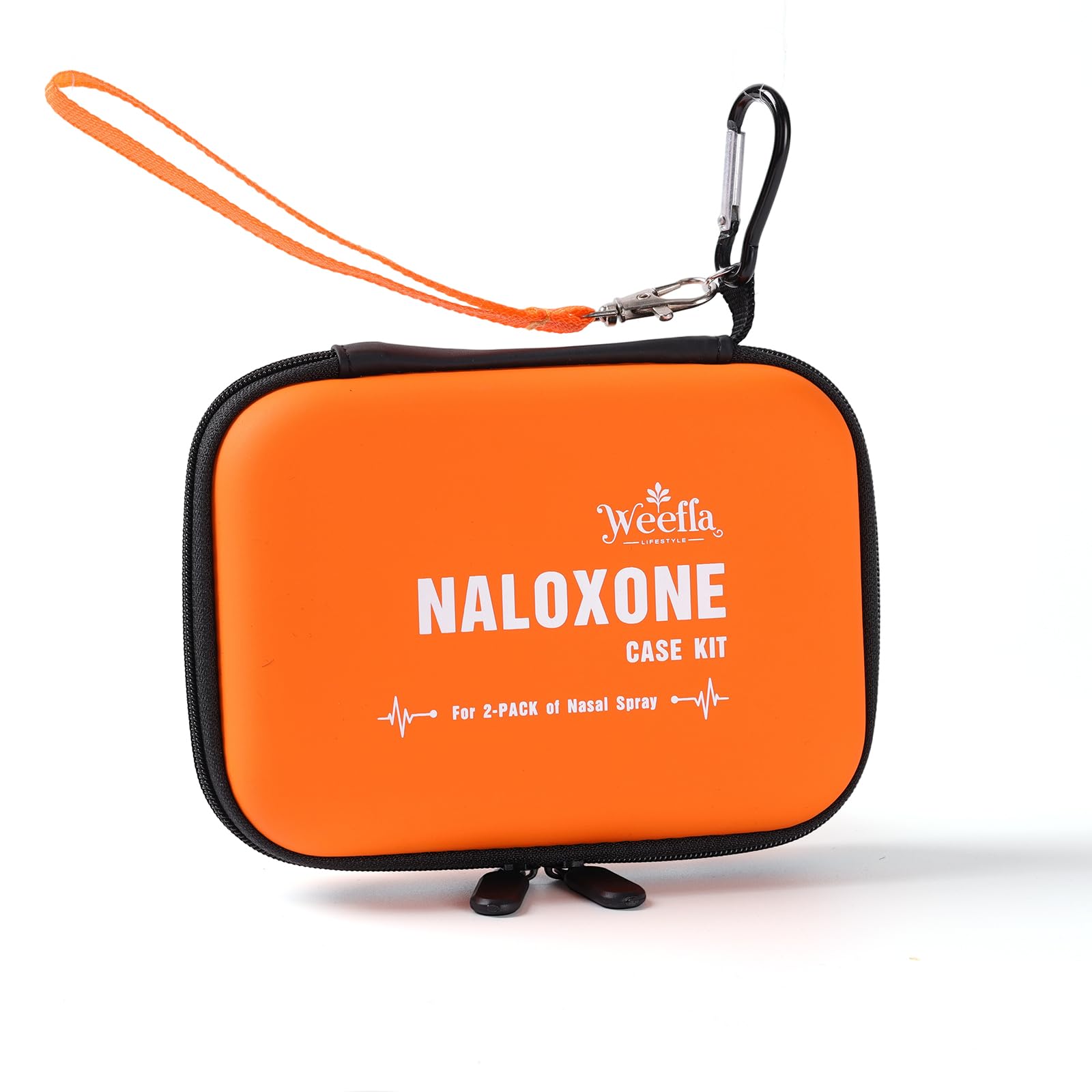 Highly Visible Naloxone Carry Case for 2 Nasal Sprays, Mediium