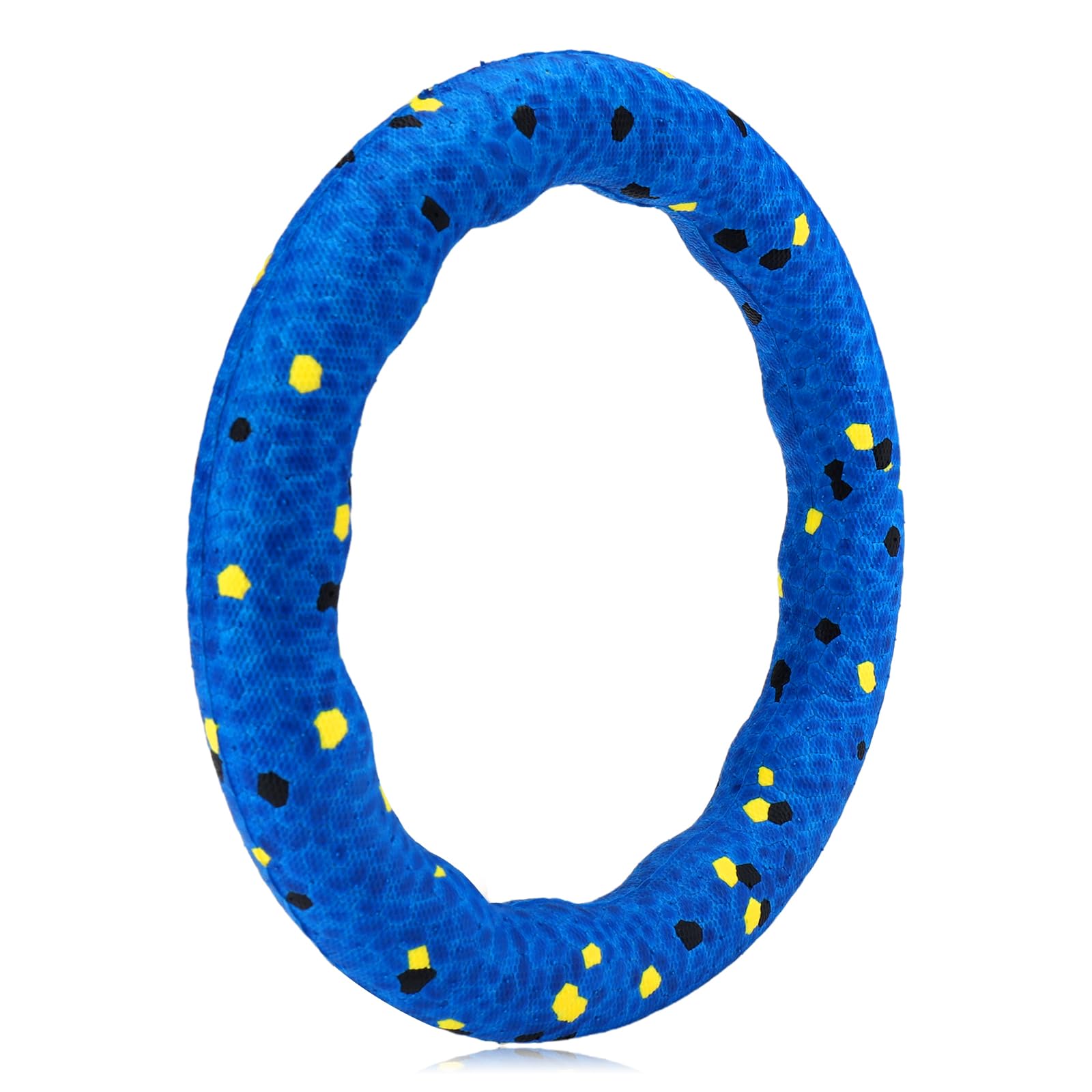 Mity rain Floating Dog Toys –E-TPU Water Pool Fetching Toy with Rope for Small Medium Large Pet, Ring Shape Indestructible Interactive Dog Chew Toys