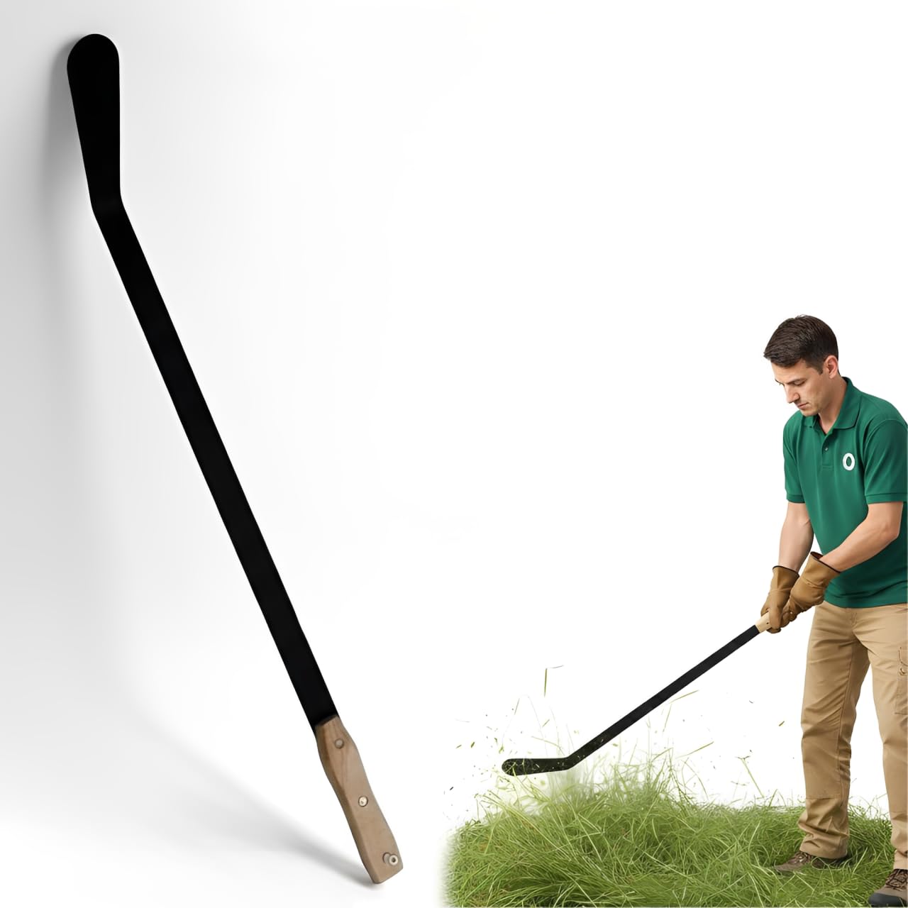 Sizi Heavy Duty Weed Slasher 800mm - Clear Long Grass, Slash Weeds and Tackle Tough Vegetation with 27" Blade Length