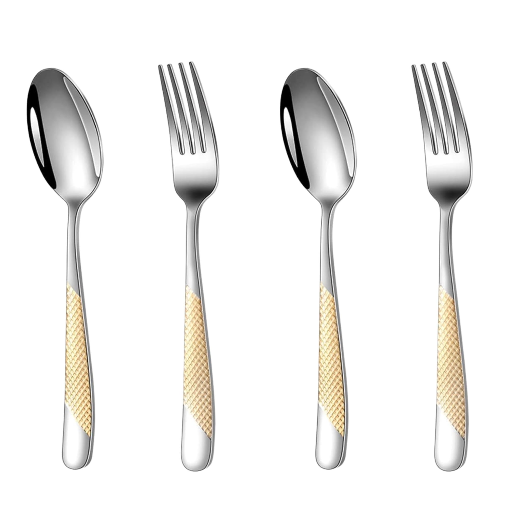 Korean Flatware Set - 4 Piece Stainless Steel -19