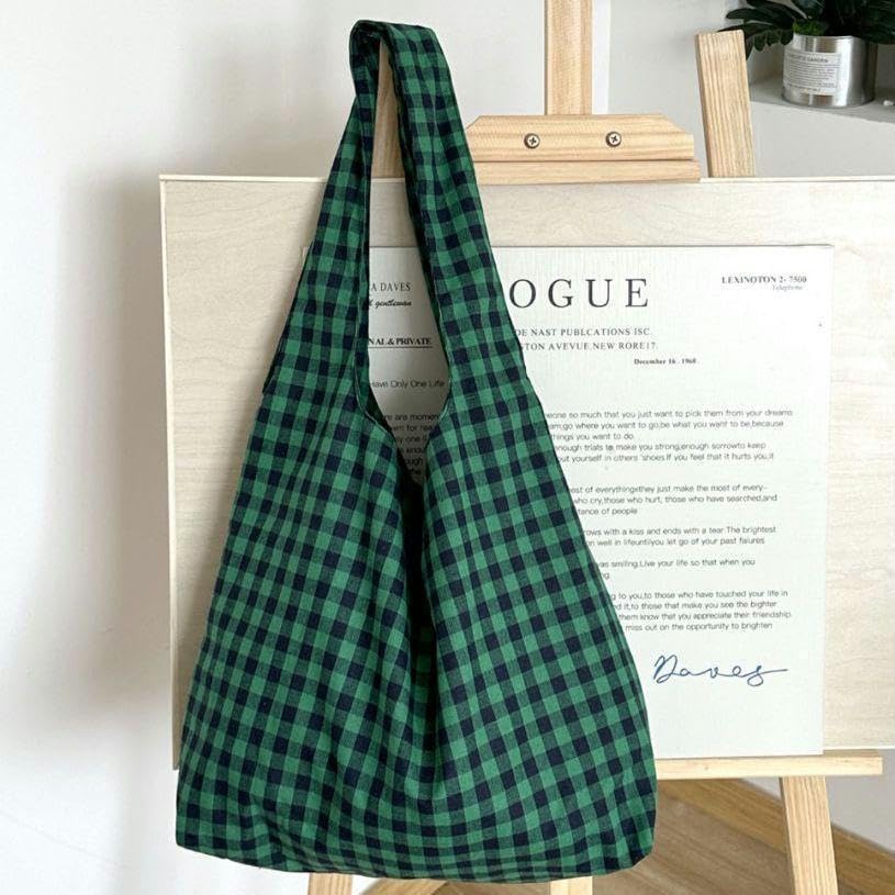 チェック柄トートバッグ（緑と黒） 51faIs-edAL._AC_SX425_.jpg
