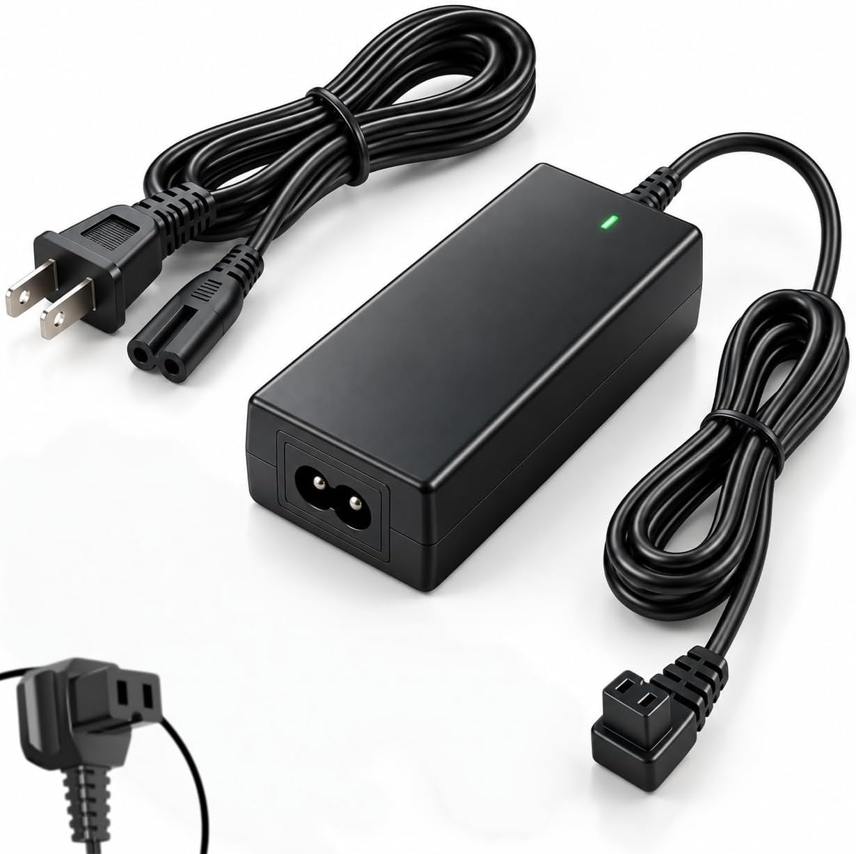 View 1 of 12V Car Refrigerator AC Power Adapter, Power Cord Replacement Cable for Portable Car Fridge Cooler Freezer, Compatible with Alpicool Bodega Euhomy BougeRV ICECO Setpower ARB Portable Fridge Freezer