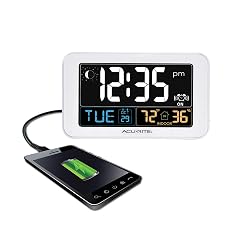 Acu Rite Intelli Time Digital Alarm Clock for Bedroom with USB Charger, Indoor Temperature and Acu Rite Intelli Time Digital Alarm Clock for Bedroom with USB Charger, Indoor Temperature and item