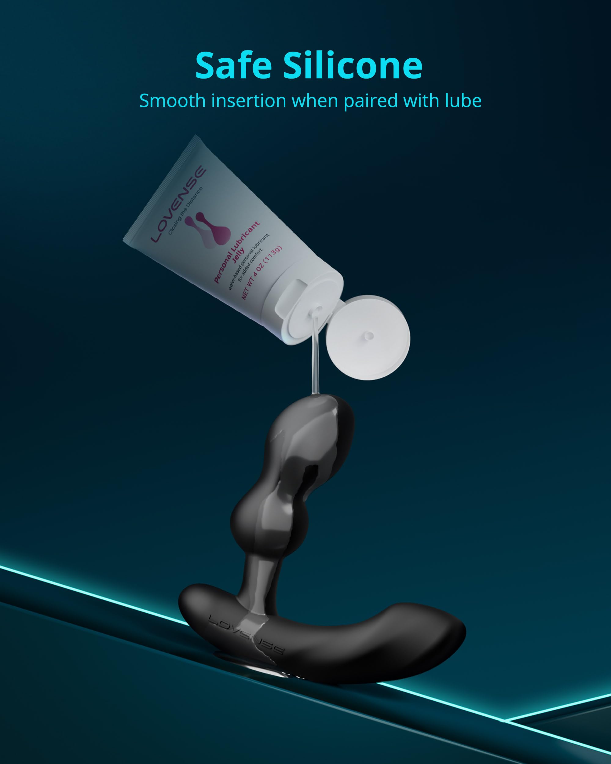 LOVENSE Edge 2 Prostate Massager Vibrating Butt Plug, Adjustable Anal Vibrator with Remote Control Adult Sex Toys & Games for Men Beginner Advanced Player, Powerful Vibration, Waterproof