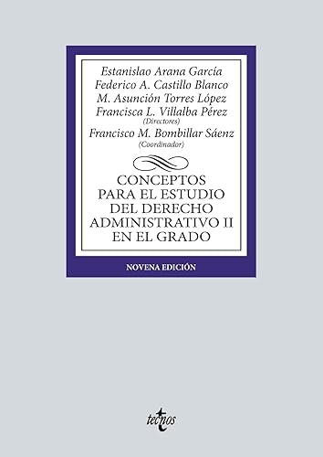 Conceptos para el estudio del Derecho administrativo II en el grado (Derecho - Biblioteca Universitaria de Editorial Tecnos)