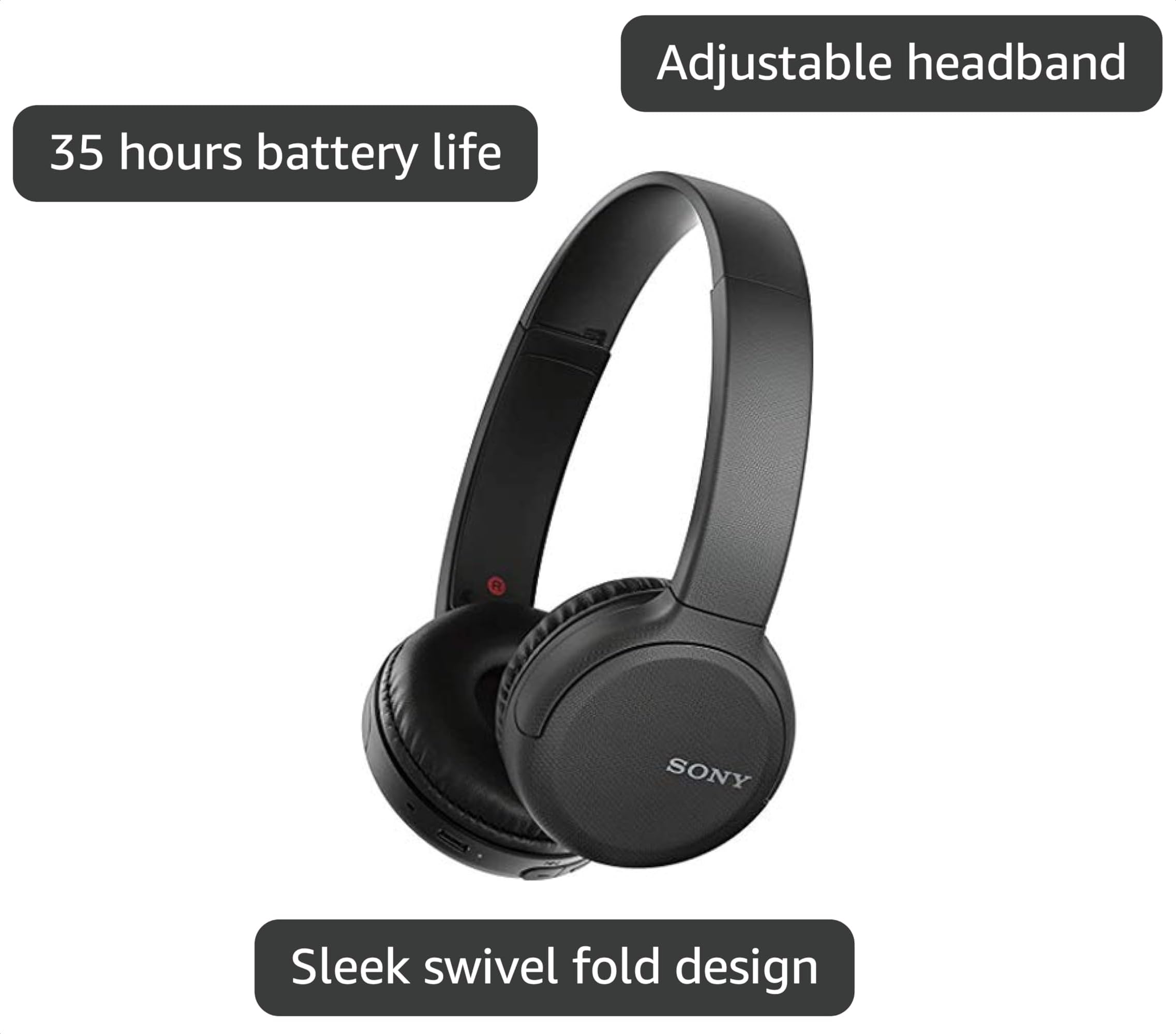Amazon.com: Sony WH-CH510 Wireless Bluetooth Headphones with Mic