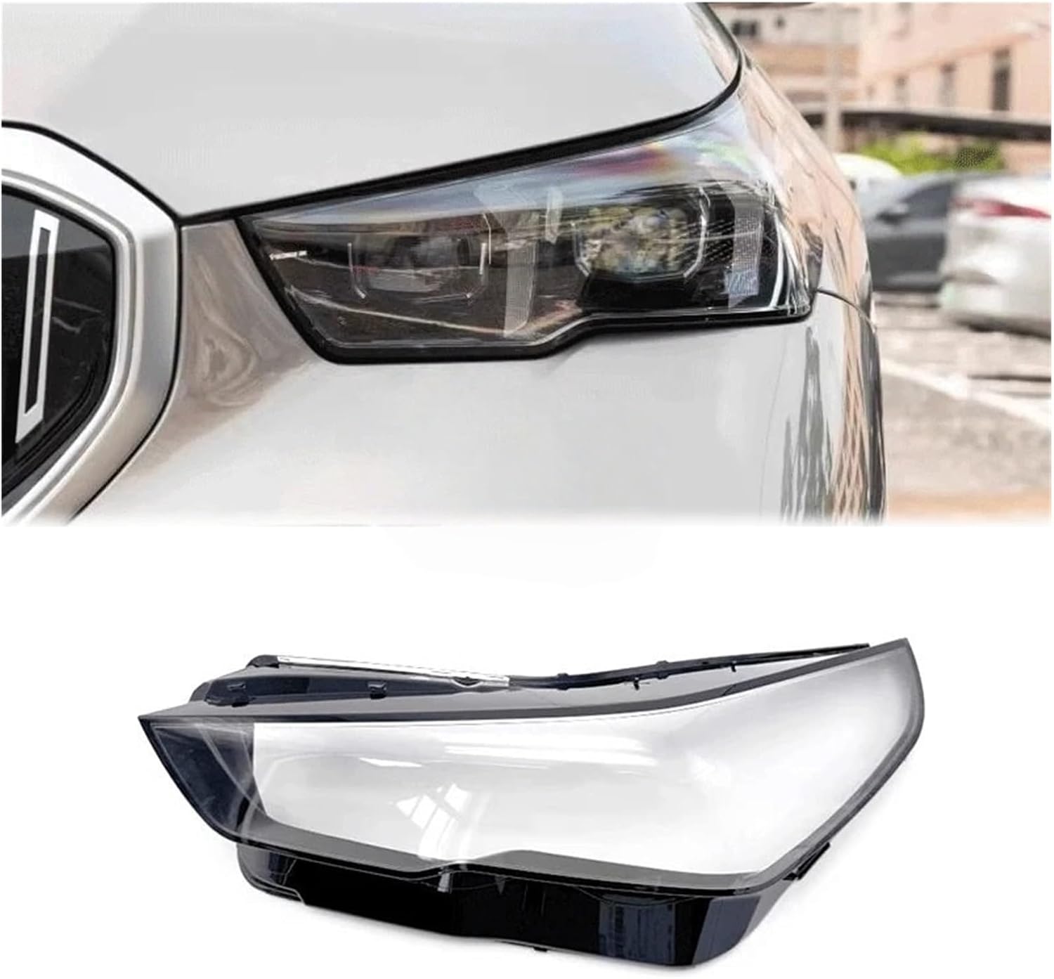 Compatible For BMW 5 Series G60 525i 530i 2024 Car Headlight Cover Car Light Assemblies Automobil Parts Accessori Compatible For Bmw Accessories(Left)