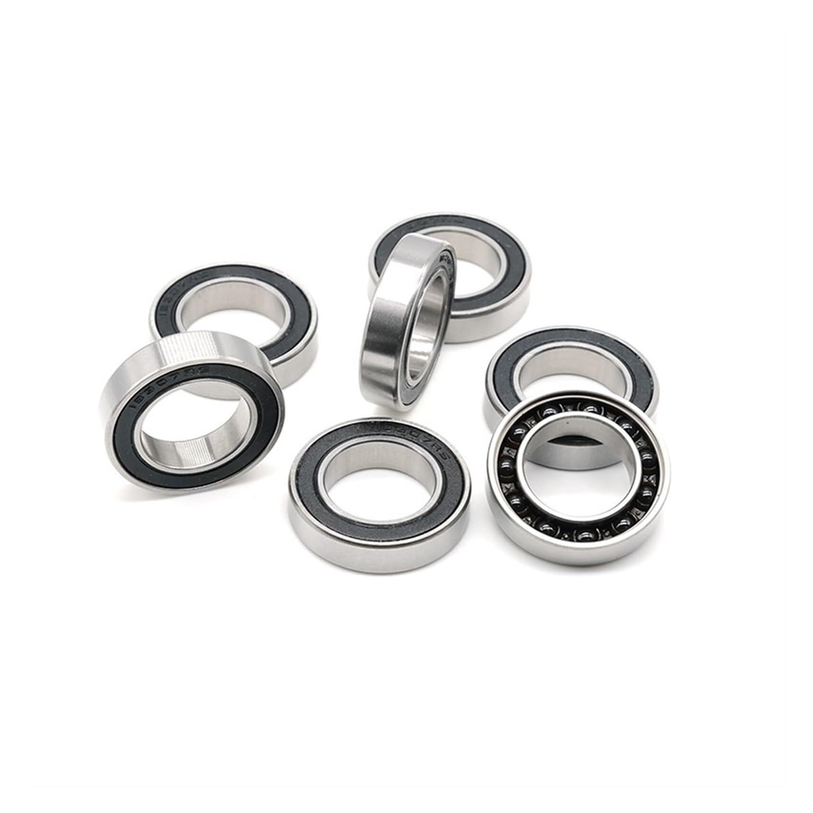 Bearings, 2PC 18307 Hybrid Ceramic Bearing ABEC-7 18x30x7mm Bicycle Bottom Brackets & Spares 18307RS Si3N4 Ball Bearings 18307-2RS