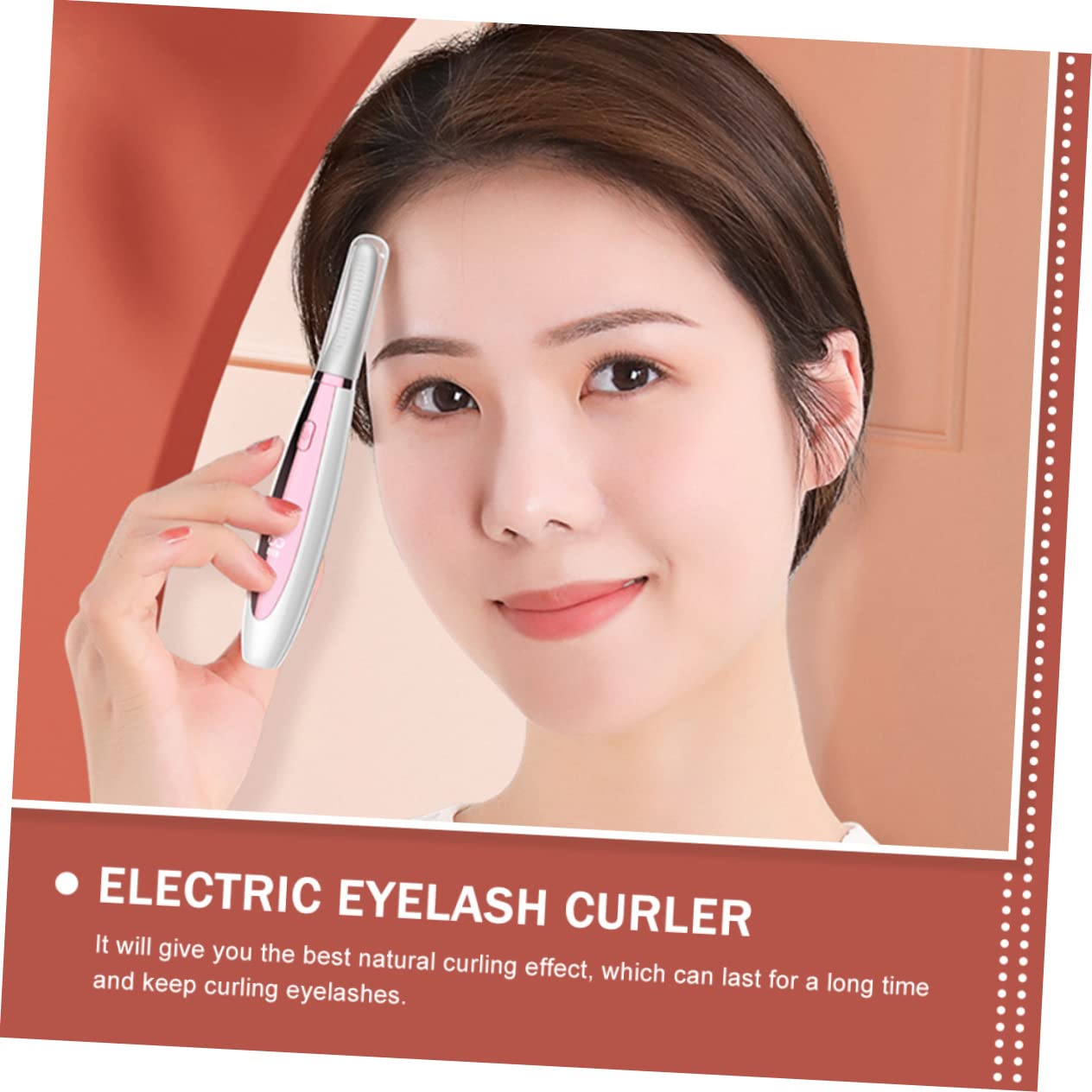 MAGICLULU 3piezas Rizador De Pestañas Eléctrico Calentado Portátil Efecto Natural Herramienta De Maquillaje Para Mujeres Calefacción Rápida y Diseño Ergonómico