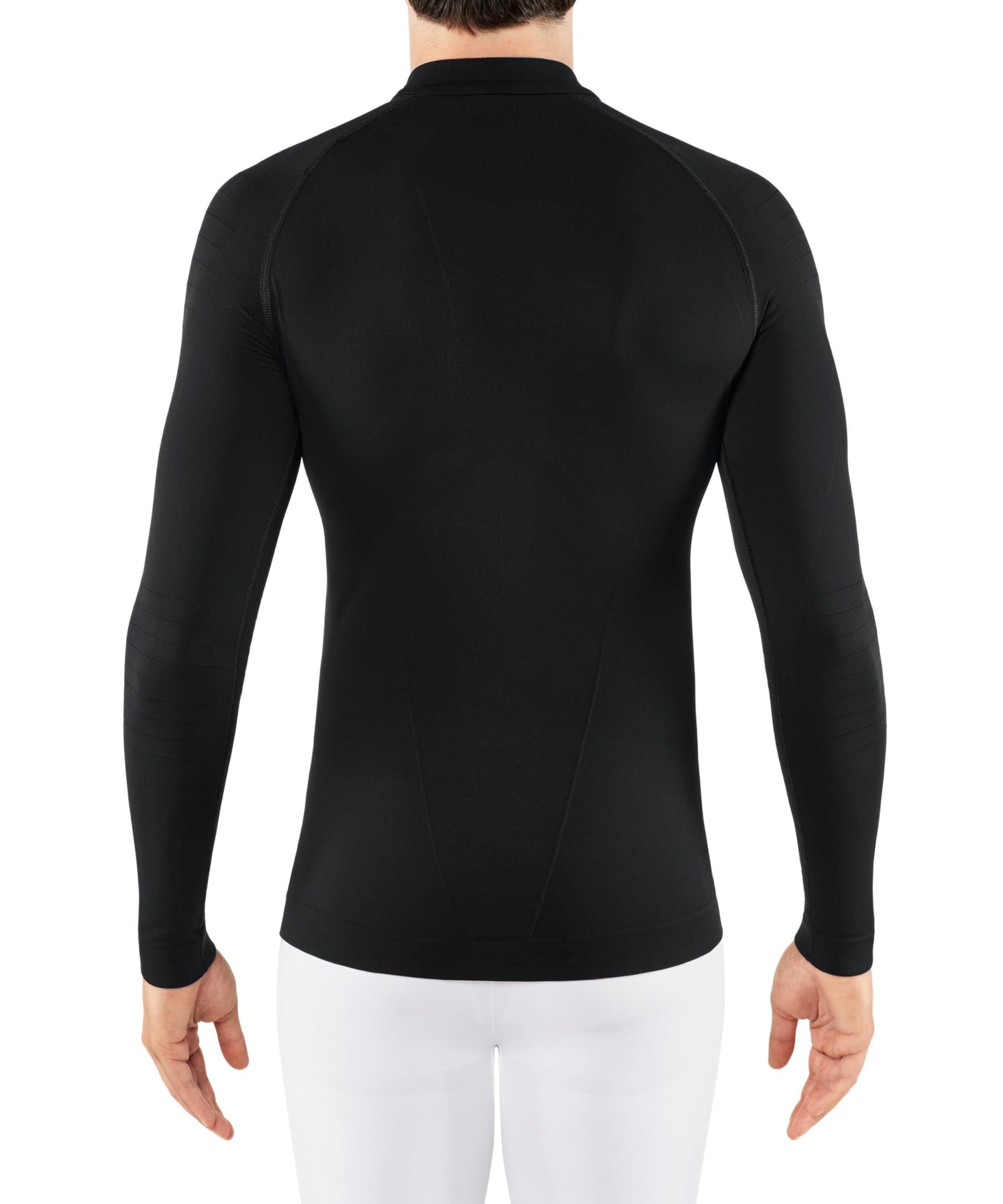 Falke Warm Tight Fit Zip M L/S SH Capa de Base Superior Hombre (Pack de 1) | para temperaturas de suaves a frías