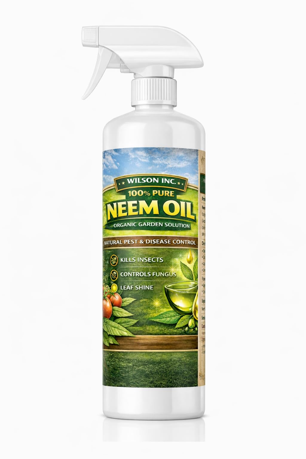 Neem Oil Spray – Ready to Use Natural Neem Oil for Plants – Gentle Plant Spray for Leaves & Stems – Indoor & Outdoor Use (1ltr)