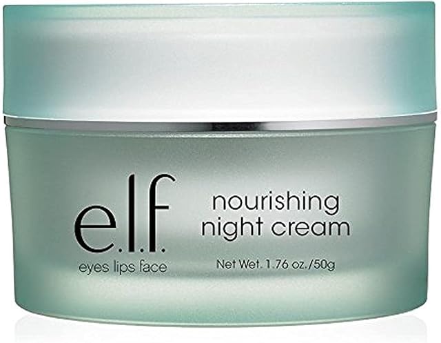e.l.f. Nourishing Night Cream, Lightweight & Non-Greasy, Ultra Hydrating Formula, 1.76 Oz (50g)