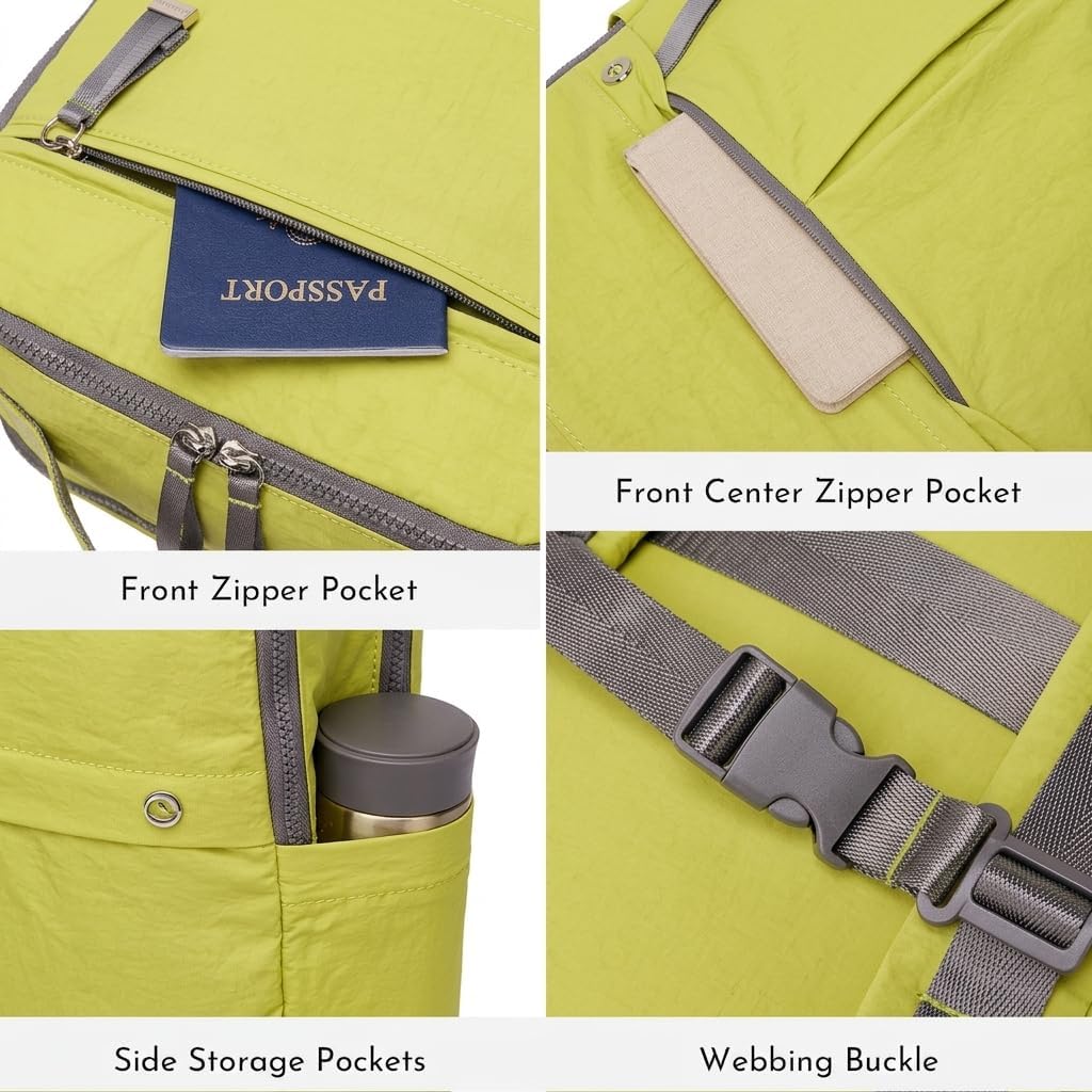 Travel Laptop Backpack for Women, Waterproof Lightweight Daypack with Multiple Pockets, Large Capacity Casual Work Backpack for Daily Use
