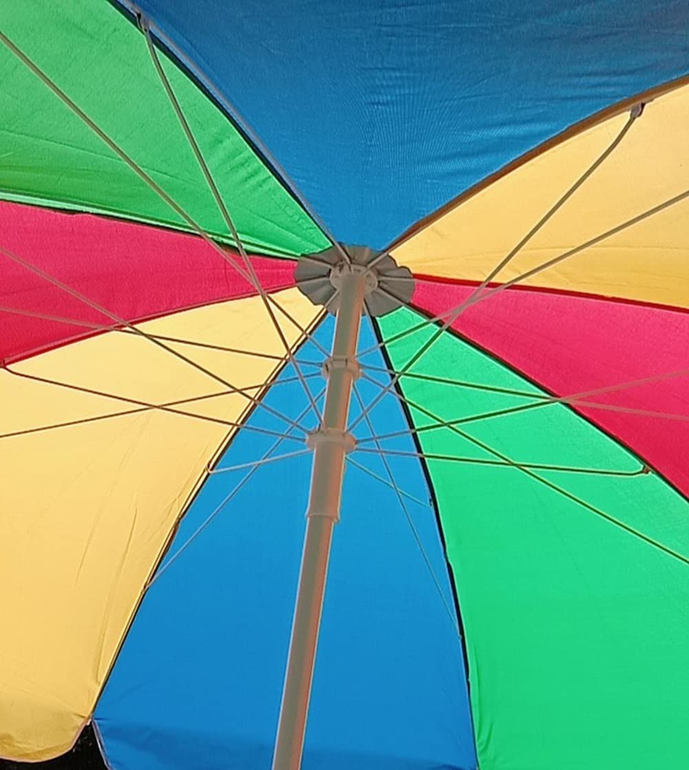 Amazon.co.jp: 屋外ビーチパラソル220cm ガーデンパラソルラウンド8