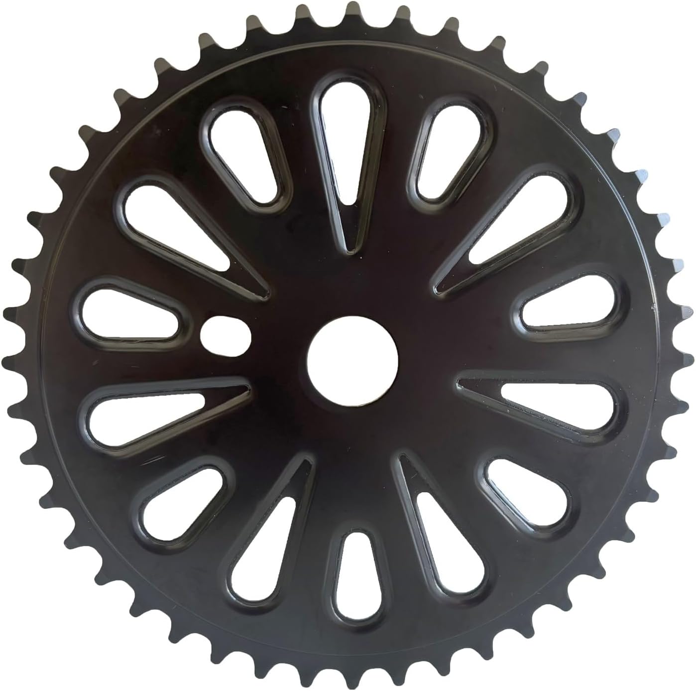 XYAUTO 36T/40T/44T Bicycle Bottom Crank Chainring Sprocket fit 2" Cup one-Piece Crankset | Bike Bottom Crank Chainring Sprocket 1/2 X 1/8 Black Color
