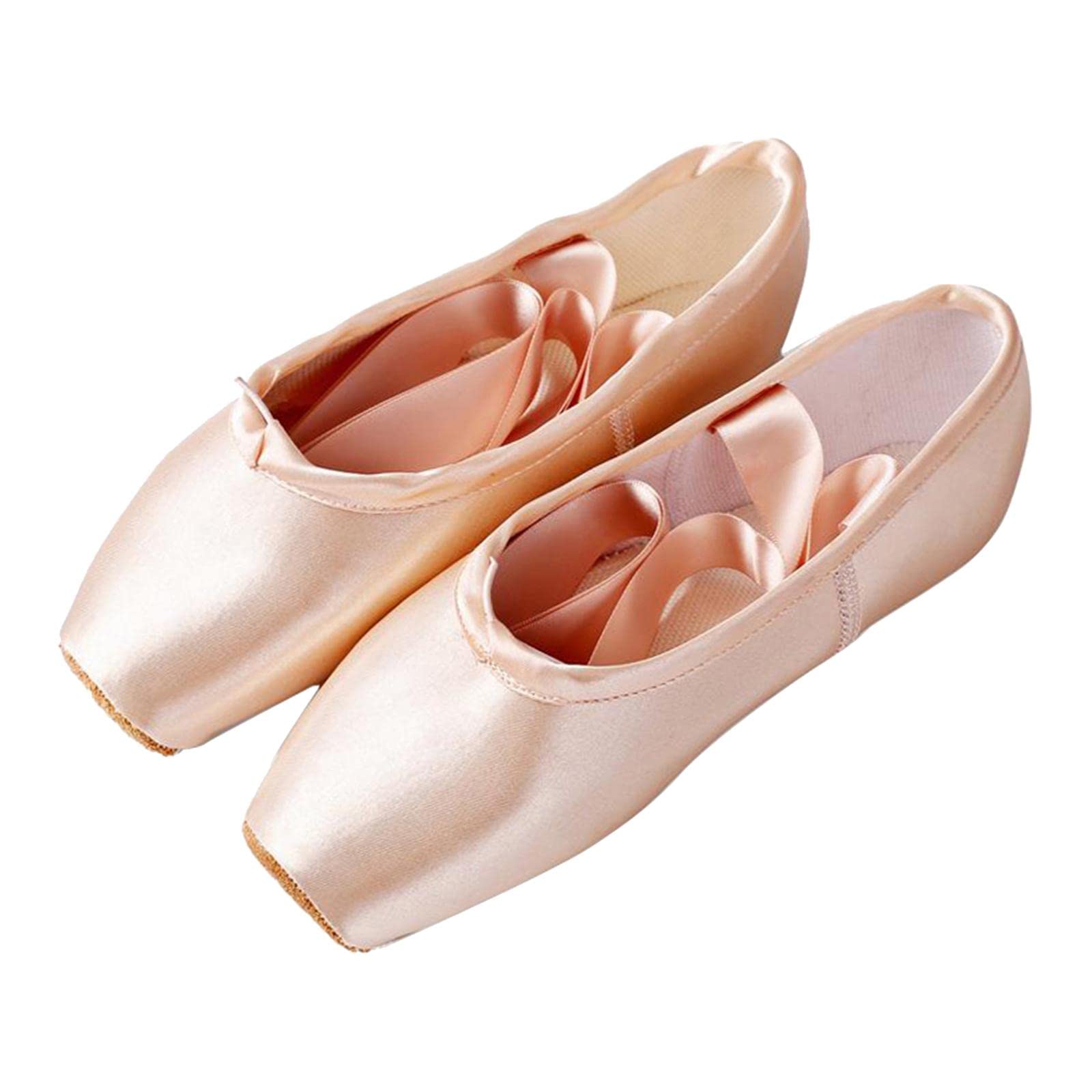 Women Girl Ballet Dance Shoes Satin Pointe Suede Sole Yoga Shoe Dancewear 35|Dancewear|Dance Shoes|Ballet