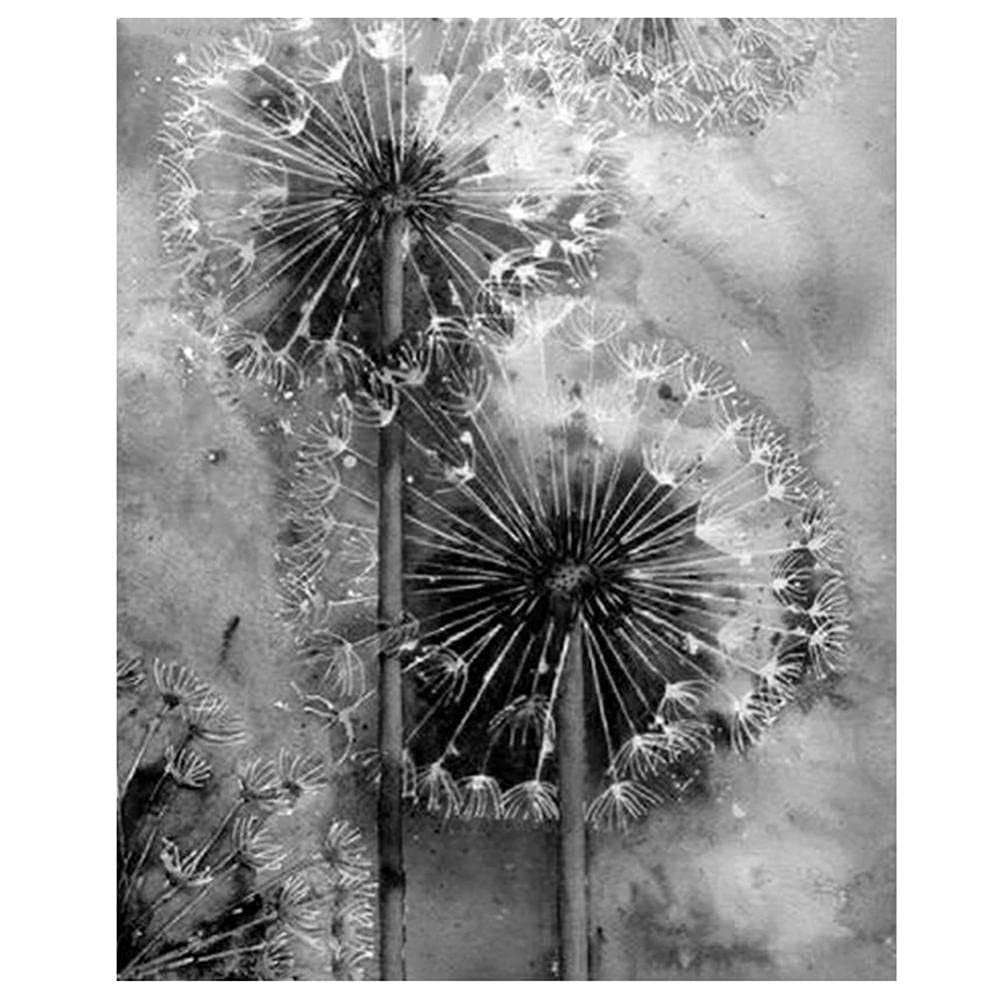 Diamond Painting Fleur De Pissenlit Broderie Diamant Kit Complet, DIY 5D Diamant Peinture Numero Adulte Grand Point De Croix 30x60cm, Canevas Tableau Perle Diamant Art Pour Home Decor Cadeau