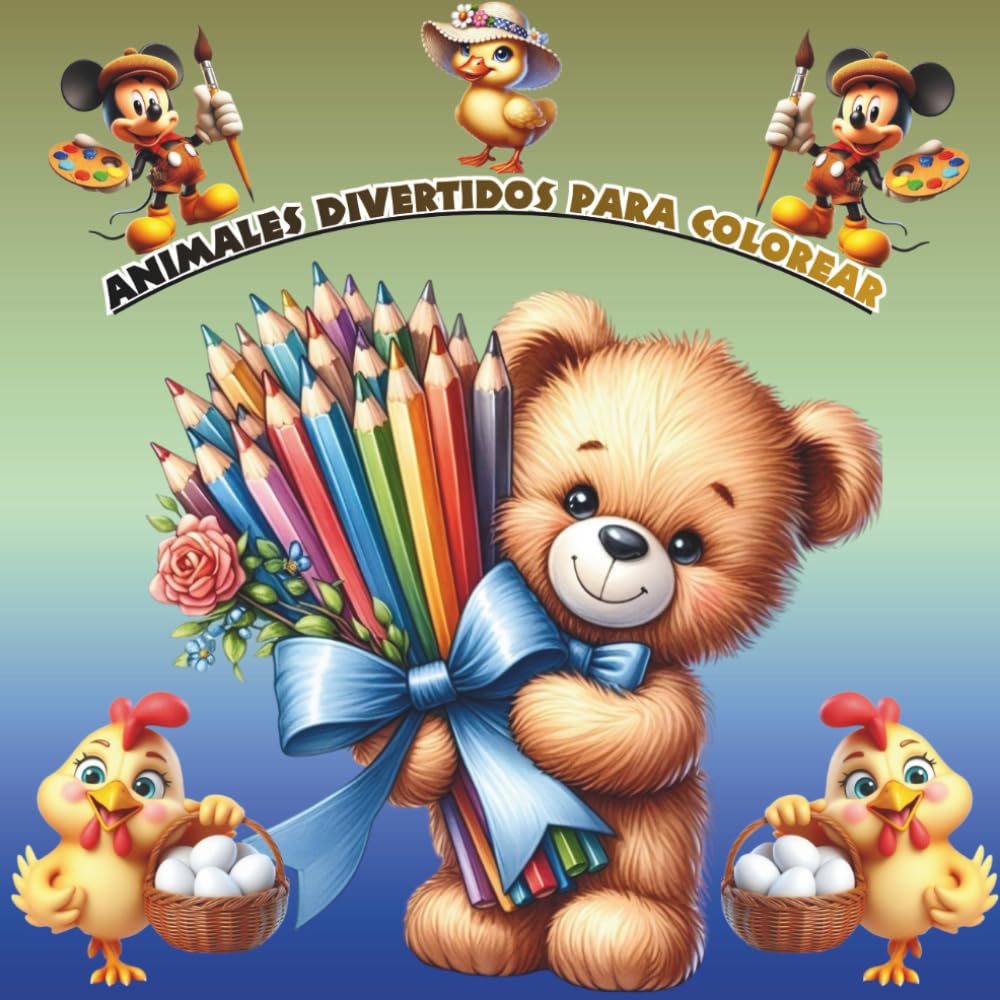 Animales Divertidos para Colorear: Libro de Colorear para Niños de 3 a 7 Años