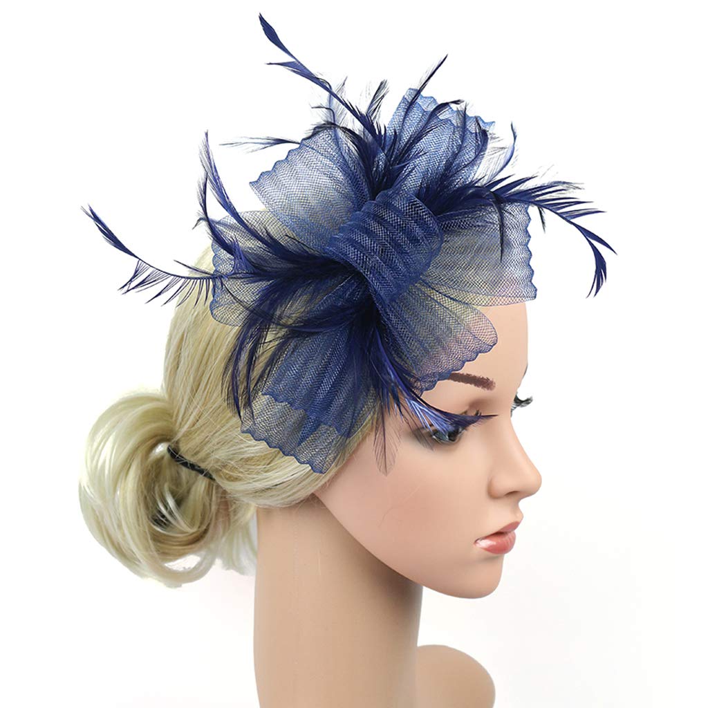 Copricapo SAFERIN Con Piume E Velo, Fascinator Con Clip E Fascia, Per Matrimoni E Cerimonie