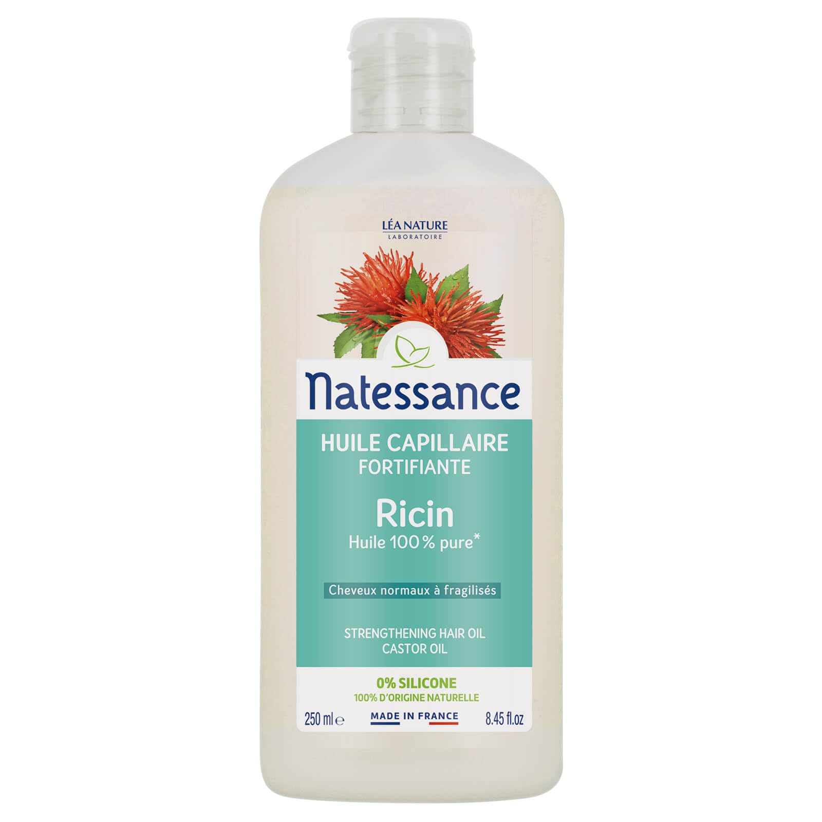 Natessance Hair and Nails Naturel Castor Oil, 250 ml