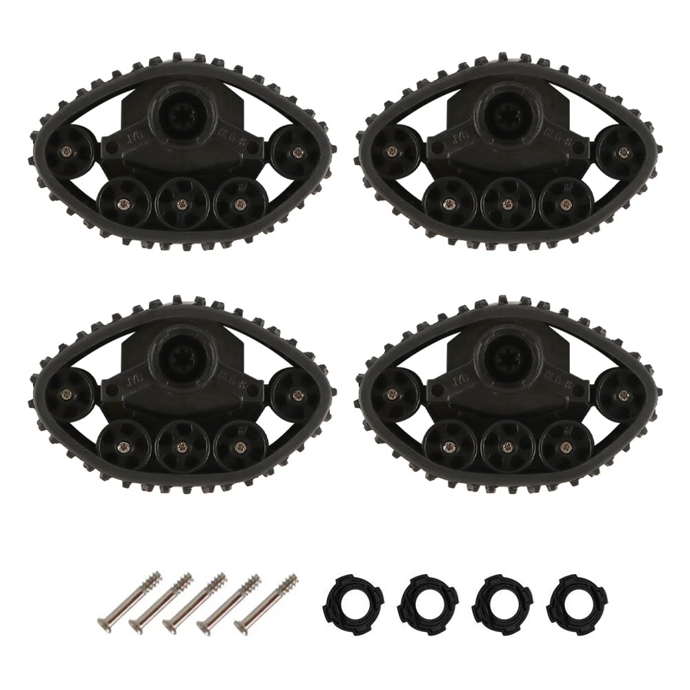 WANGCL 4pcs Track Wheel Snow Tire Rc Car Truck Diy Modification Upgrade Accessories Replacement Parts For Fy001 Fy002 Fy003