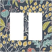 Vista 120 de Deep Blue Sea Turtles 1 Gang Outlet Covers Duplex Receptáculo Placa de pared Decorativa Eléctrica Placa Delantera Interruptores de Luz para Cocina