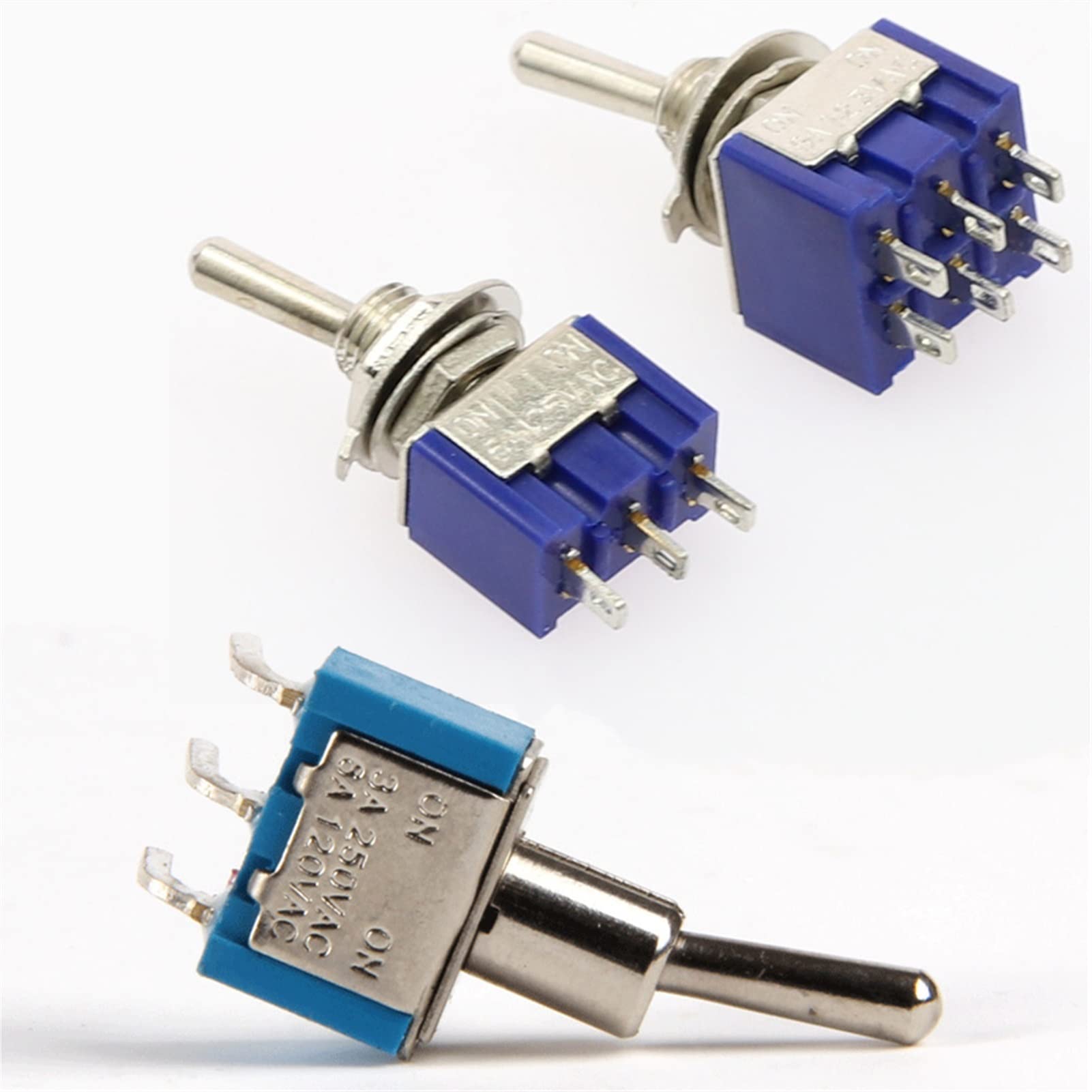 Interruttori industriali 2PCS Interruttori da 6 mm Interruttore a levetta in miniatura Interruttore unipolare a doppia mandata Mini cappuccio impermeabile Microinterruttore intelligente Gadget elettro