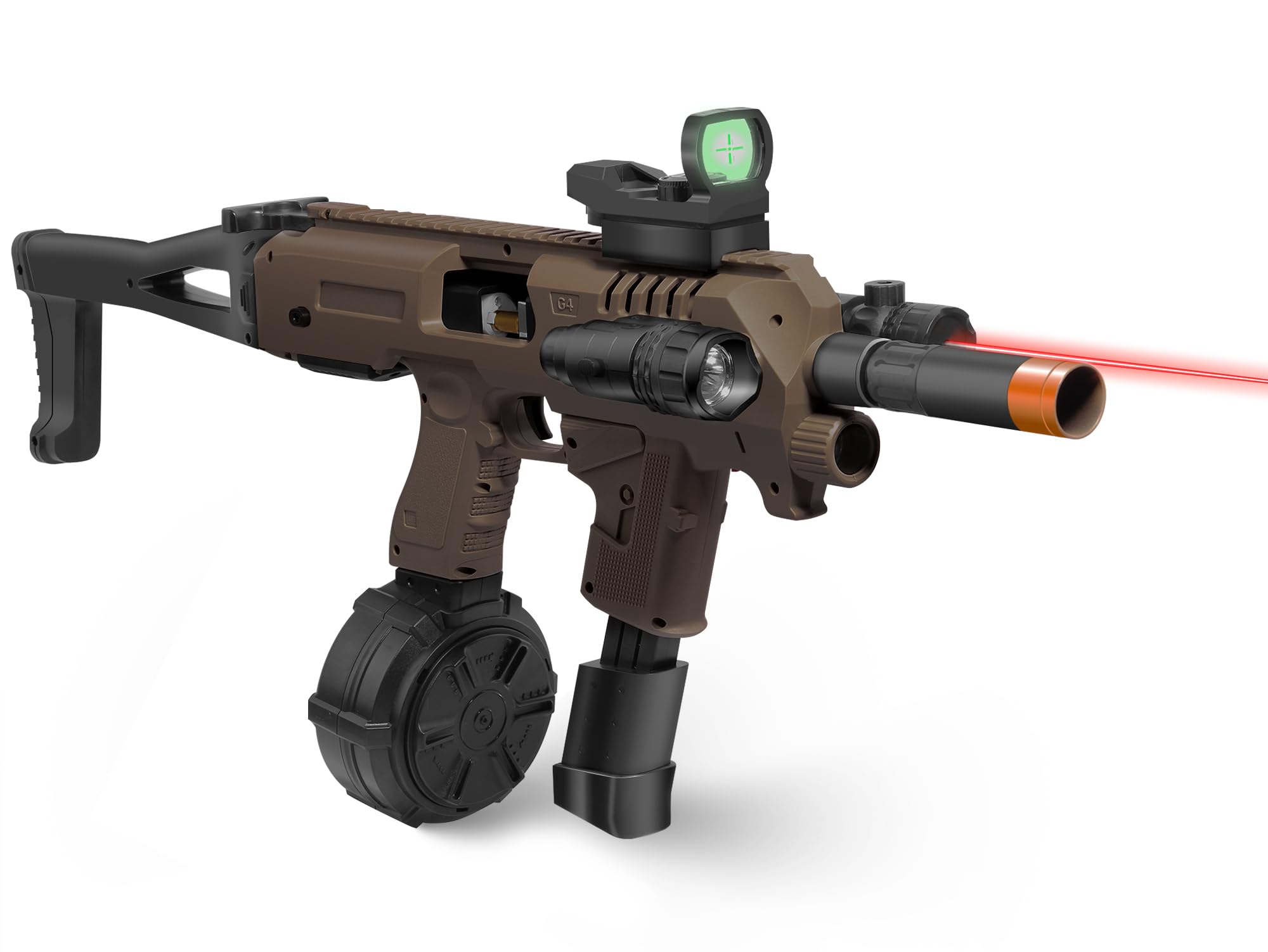 DIY Toys for Boys, Empty Shell Ejecting Design, Gifts for Boys Girls Birthday Holidays, Dark Brown
