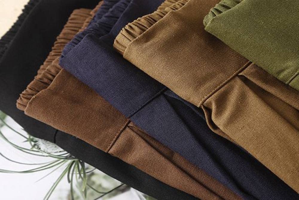 Rock Damen,Damen Maxirock Schwarz Elastische Taille Baumwolle Leinen Knopf Faltenrock Einfarbig Mit Taschen A-Linie Geraffte Lässige Lange Röcke Für Mädchen Damen,L