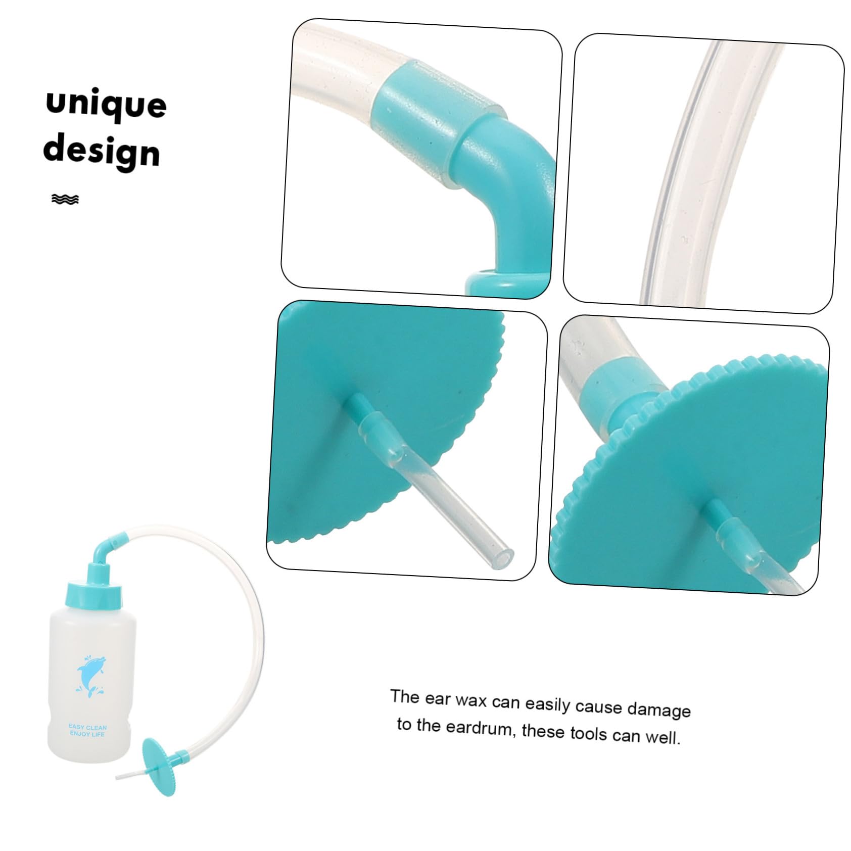 Beaupretty 4juegos Limpiador De Oídos Kit De Limpieza De Oídos Botella De Lavado Herramienta Práctica Para Eliminar Cera y Suciedad Casa