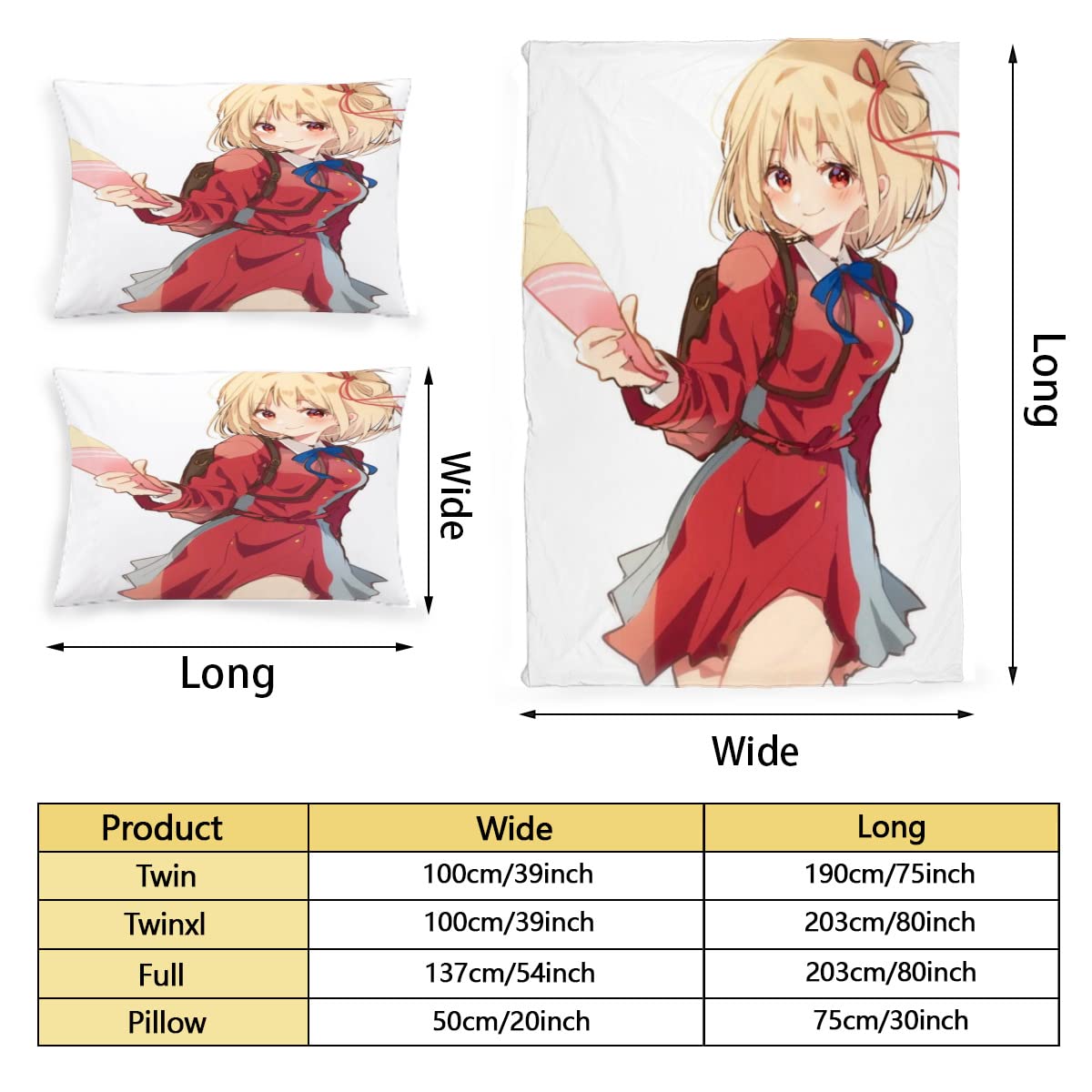 Amazon｜リコリス リコイル 布団カバー2点セット キャラクター グッズ