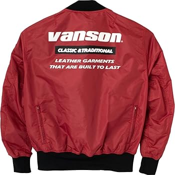 ★ VANSON SVS2403S S.GR 2XLサイズ ナイロンジャケット VANSON バンソン SVS2403S ナイロンMA-1ジャケット バイク 2024