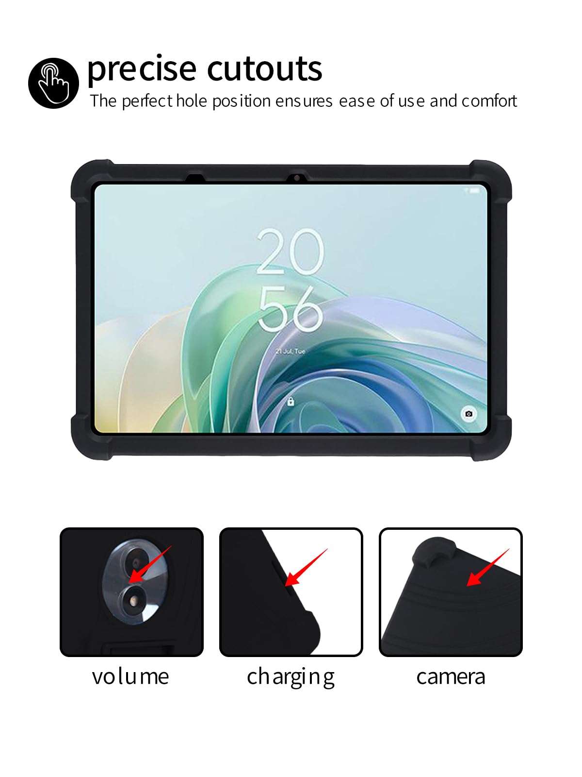 Hoes voor TCL NXTpaper 11 11 inch, TCL NXTpaper 11 Tablet Case, Opvouwbare Standaard Beschermhoes met Potloodhouder en Polsband, Volledige Bescherming. (Blauw