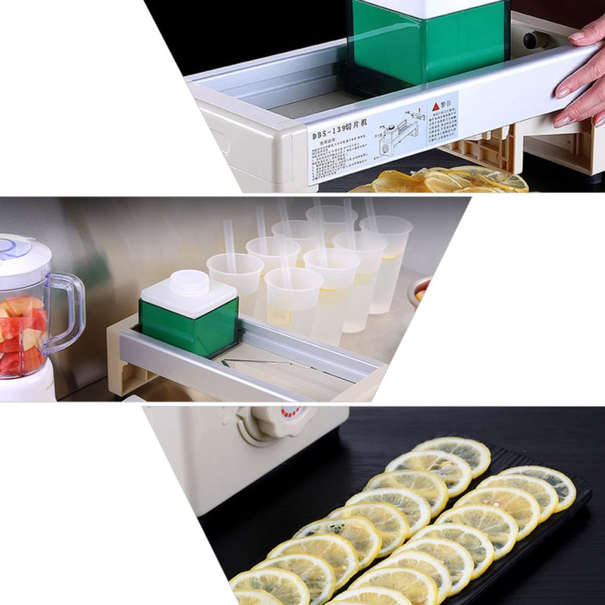 Cortador de Frutas Ajustable, Rebanadora Rápida