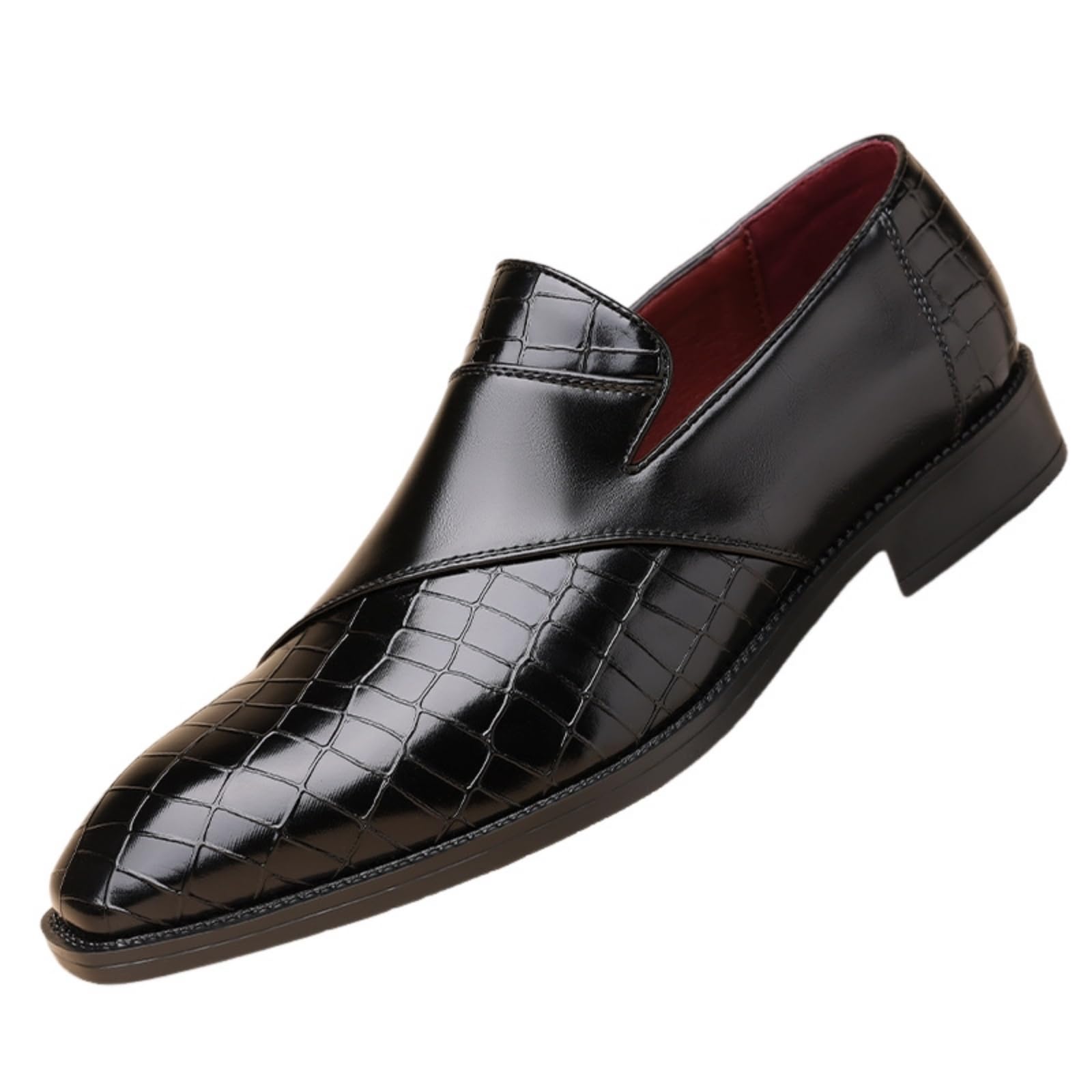 Hixingo Zapatos de Vestir Hombre Piel