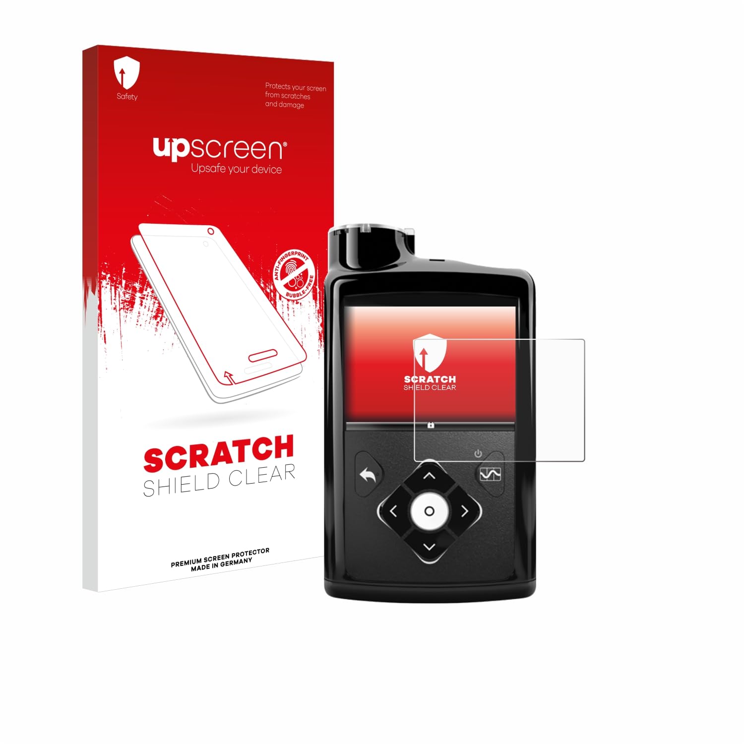 upscreen Scratch Shield Screen Protector compatible with Medtronic Minimed 670G - HD-Clear, Anti-Fingerprint
