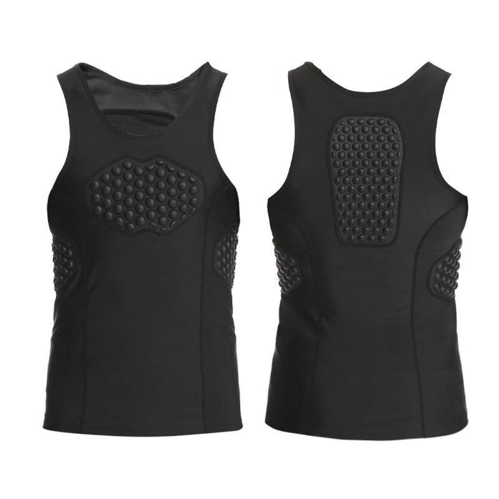 F Fityle Gilet Imbottito da Uomo, Gilet Protettivo per Le Costole del Torace, Traspirante, ad Asciugatura Rapida, Comoda Camicia Protettiva Imbottita, per