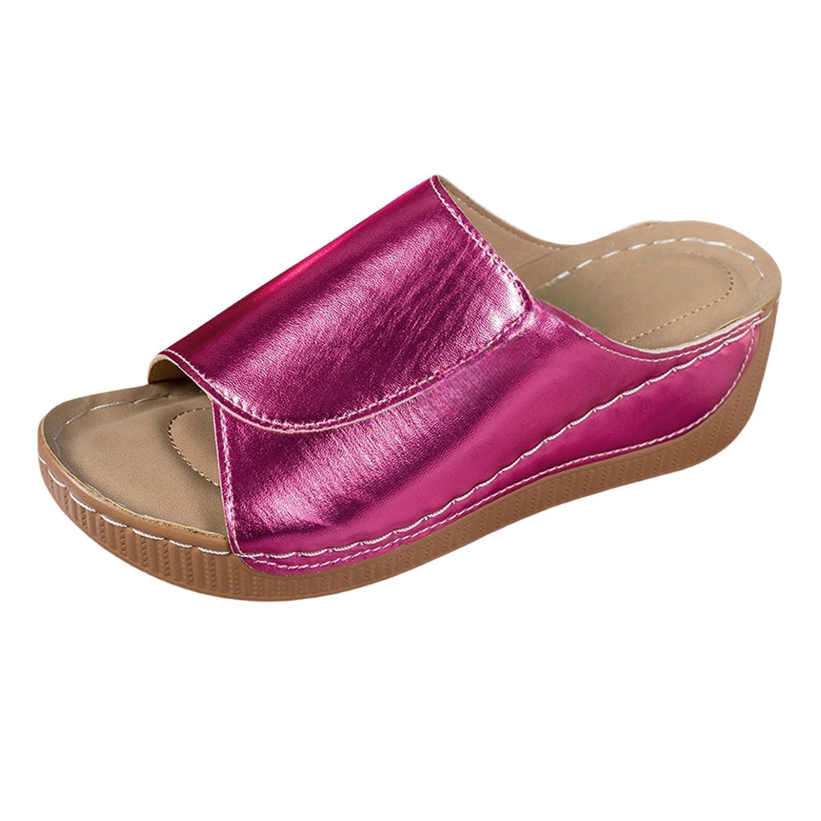 Ciabatte Donna Estive - Ladie Fashion Solid Color Exposed Toe Thick Sole Casual Sandal and Slipper Ciabatte Donna Mare Ortopediche Sandali Sabot Estivi Mare Antiscivolo
