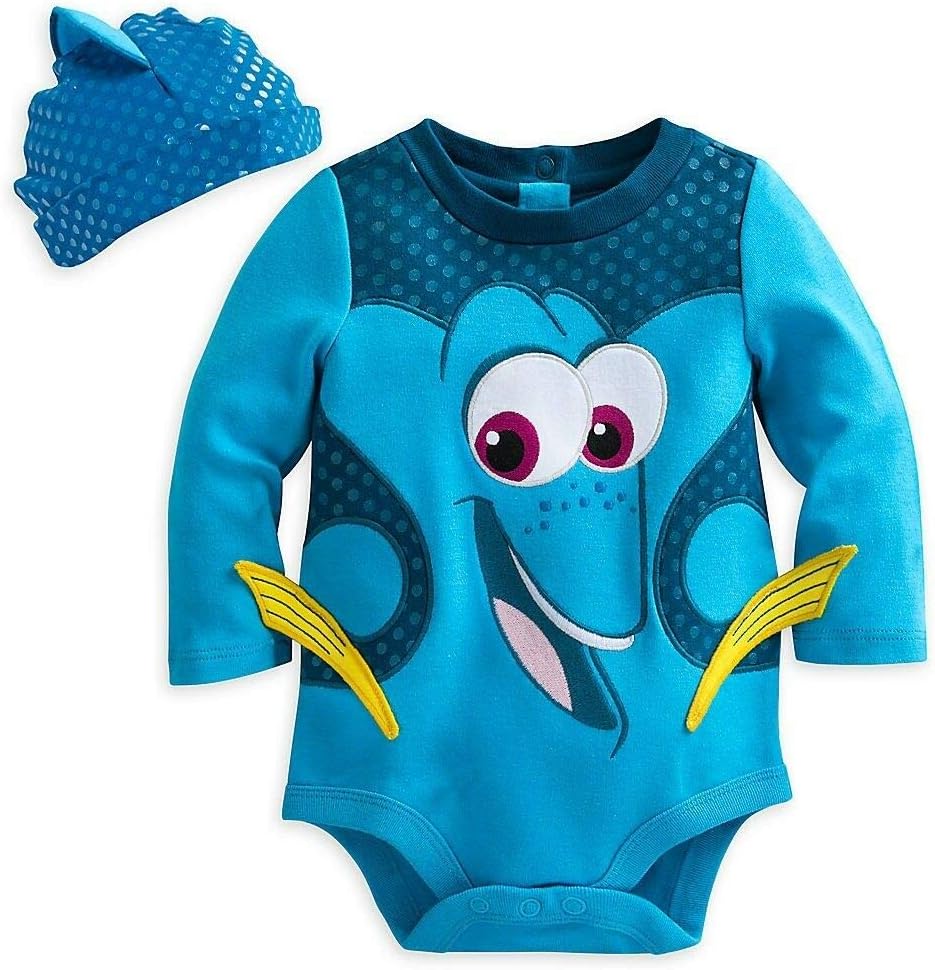 dory Disney Costume Bodysuit for Baby - Size 0 to 3 Months Blue