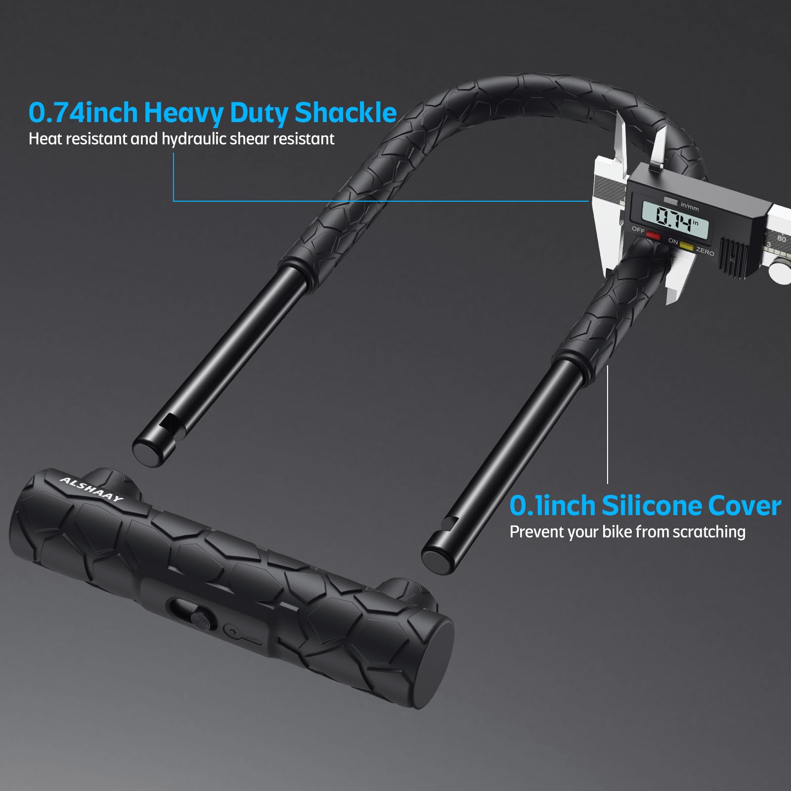 Heavy Duty Bike U Lock, Super Strong 12 Ton Shear - Image 2