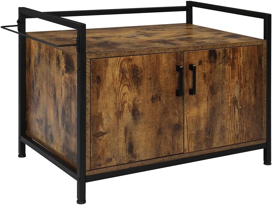 Generic, Modern Wood Cat Litter Box Enclosure